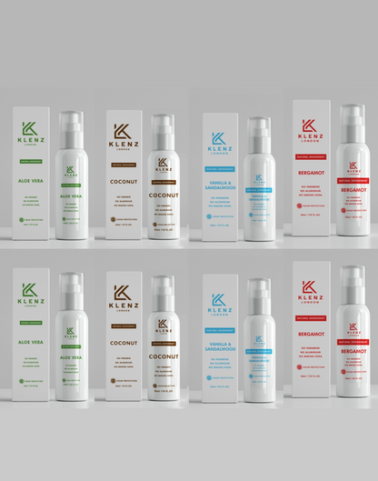 Aloe Vera, Coconut, Vanilla & Sandalwood and Bergamot Natural Deodorant - Bundle Deal