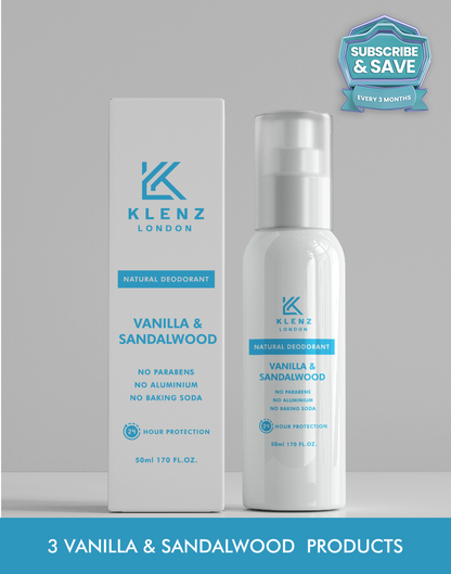 Vanilla & Sandalwood Natural Deodorant - Subscribe and Save