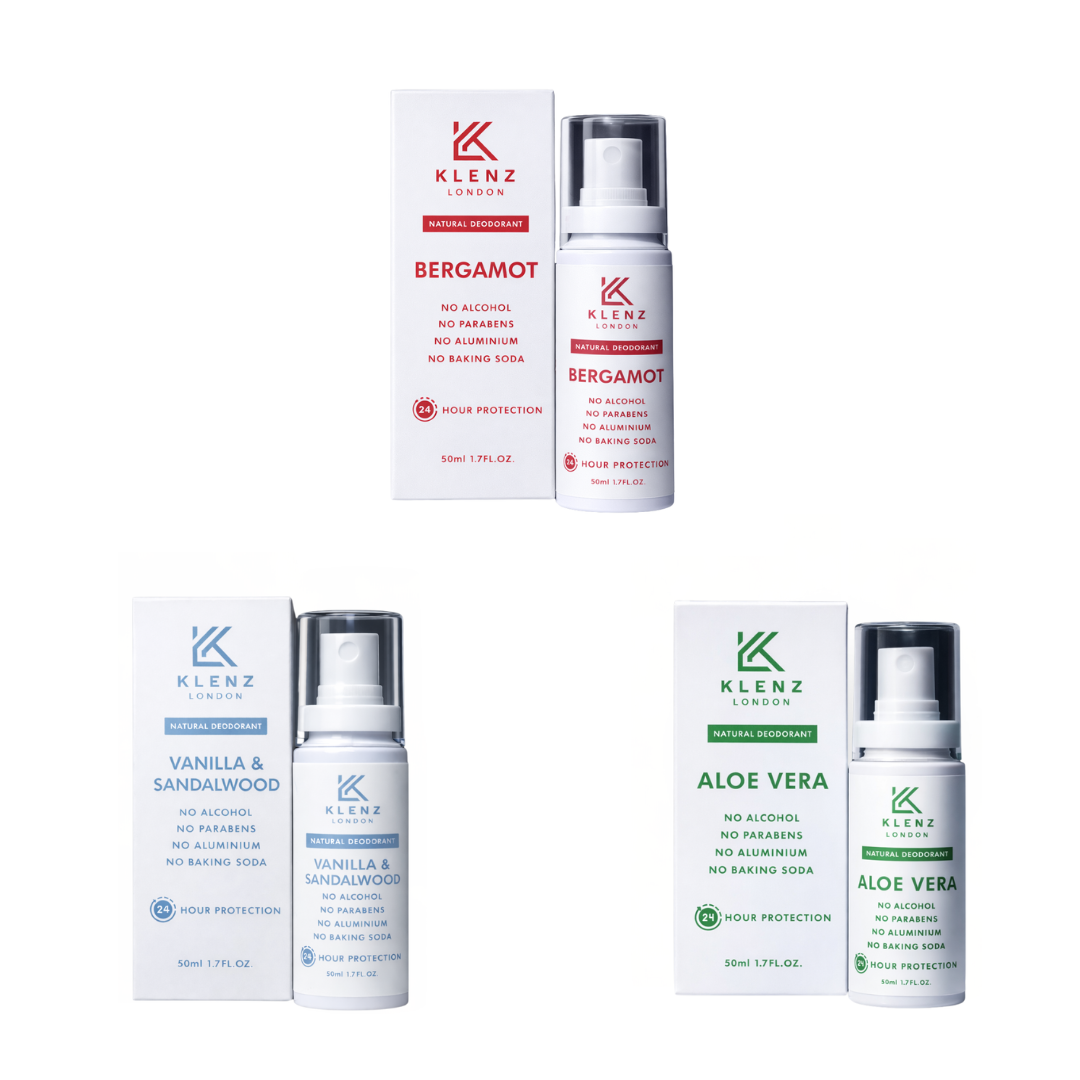 Bergamot, Vanilla & Sandalwood, Aloe Vera Natural Deodorant - Bundle Deal