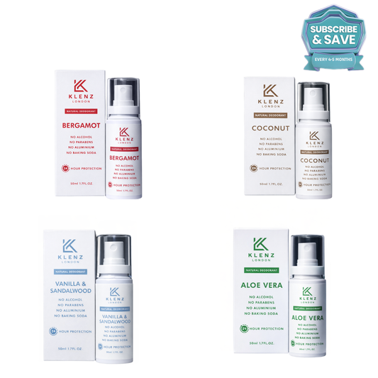 Bergamot, Coconut, Vanilla & Sandalwood and Aloe Vera  Natural Deodorant - Subscribe and Save