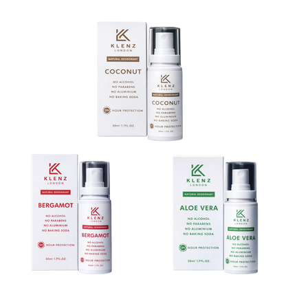 Coconut, Bergamot and Aloe Vera - Natural Deodorant Bundle Deal