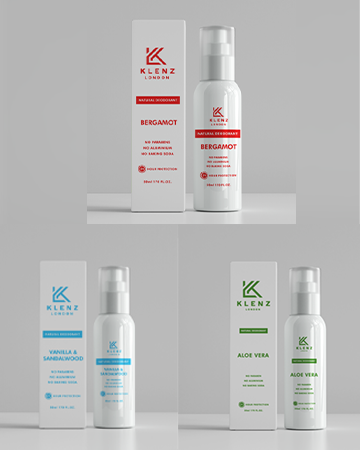 Bergamot, Vanilla & Sandalwood, Aloe Vera Natural Deodorant - Bundle Deal